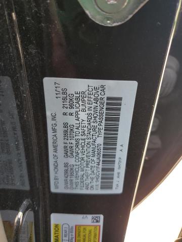 1HGCV1F44JA060570 - 2018 HONDA ACCORD EX BLACK photo 12