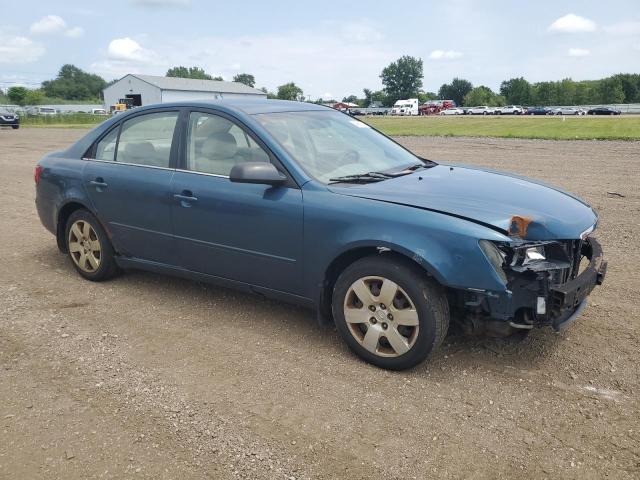 5NPET46C57H245069 - 2007 HYUNDAI SONATA GLS BLUE photo 4