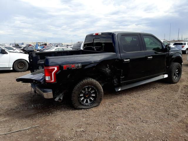 1FTEW1EF5HKC45352 - 2017 FORD F 150 SUPERCREW BLACK photo 3