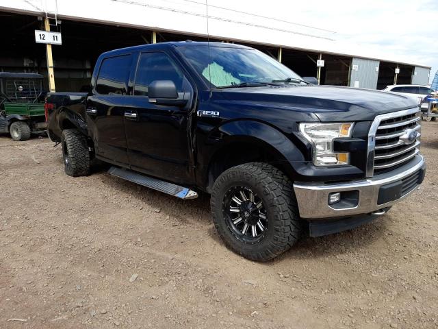 1FTEW1EF5HKC45352 - 2017 FORD F 150 SUPERCREW BLACK photo 4