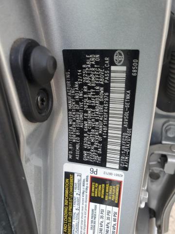 4T4BF1FK0FR467976 - 2015 TOYOTA CAMRY LE SILVER photo 23