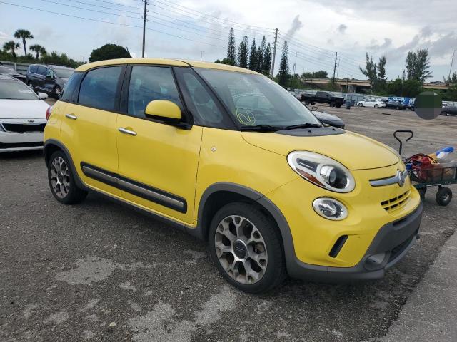 ZFBCFADH9EZ019914 - 2014 FIAT 500L TREKKING YELLOW photo 4