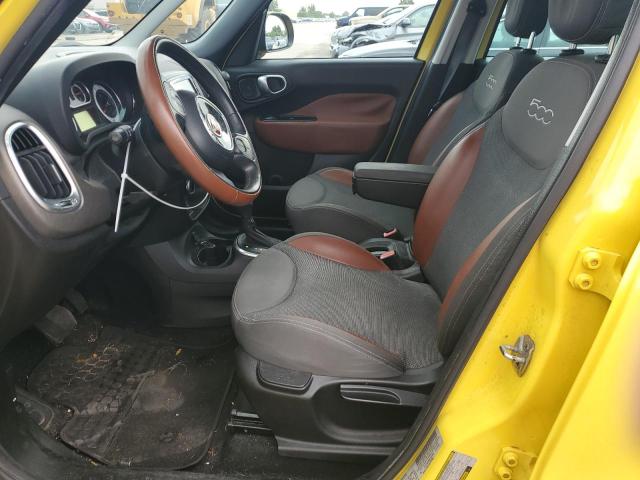 ZFBCFADH9EZ019914 - 2014 FIAT 500L TREKKING YELLOW photo 7