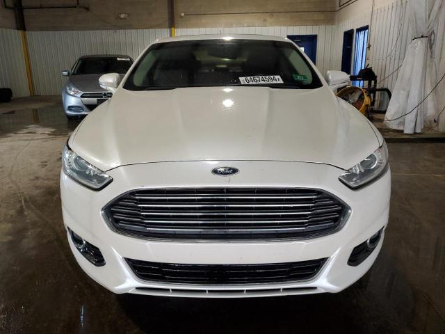 3FA6P0K99FR157509 - 2015 FORD FUSION TITANIUM WHITE photo 5