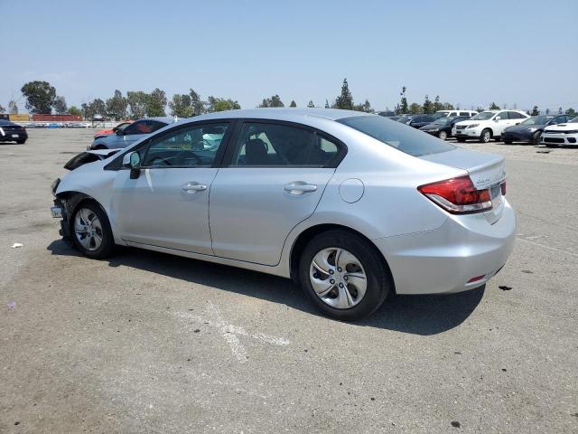 19XFB2F56DE293404 - 2013 HONDA CIVIC LX SILVER photo 2