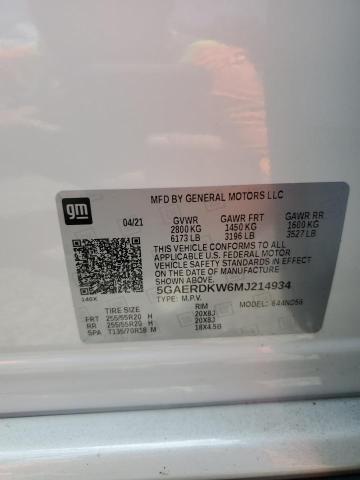 5GAERDKW6MJ214934 - 2021 BUICK ENCLAVE AVENIR თეთრი ფოტო 13