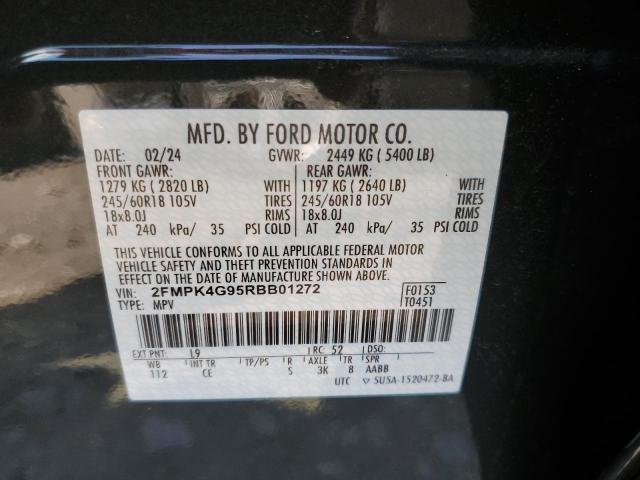 2FMPK4G95RBB01272 - 2024 FORD EDGE SE GRAY photo 13