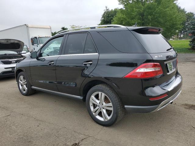 4JGDA5HB2EA385477 - 2014 MERCEDES-BENZ ML 350 4MATIC BLACK photo 2