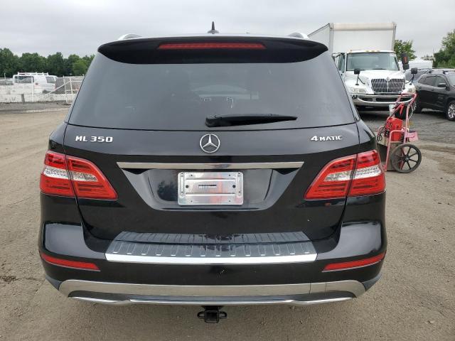 4JGDA5HB2EA385477 - 2014 MERCEDES-BENZ ML 350 4MATIC BLACK photo 6