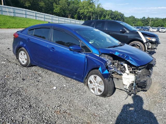 3KPFK4A7XHE125954 - 2017 KIA FORTE LX BLUE photo 4