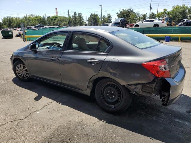 2HGFB2F5XCH560712 - 2012 HONDA CIVIC LX GRAY photo 2