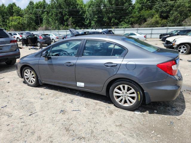 2HGFB2F94CH552527 - 2012 HONDA CIVIC EXL GRAY photo 2