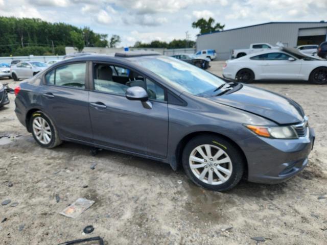 2HGFB2F94CH552527 - 2012 HONDA CIVIC EXL GRAY photo 4