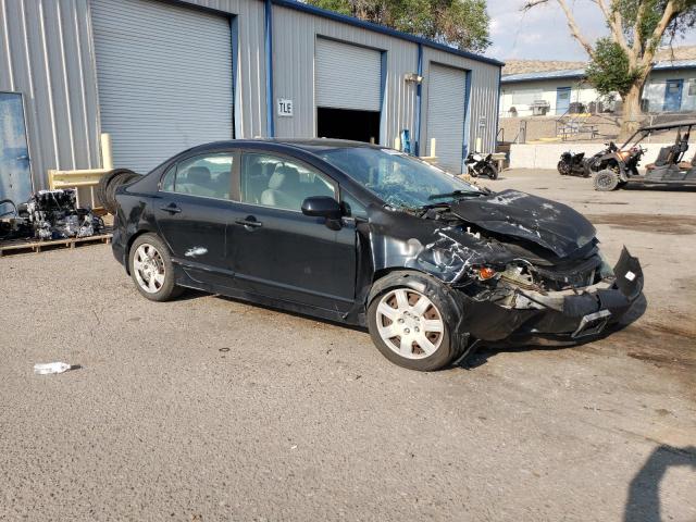 1HGFA16588L065156 - 2008 HONDA CIVIC LX BLACK photo 4