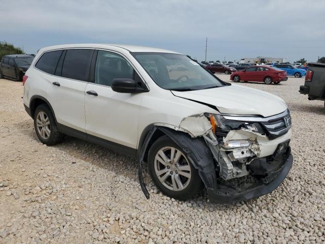 5FNYF5H10HB034772 - 2017 HONDA PILOT LX WHITE photo 4