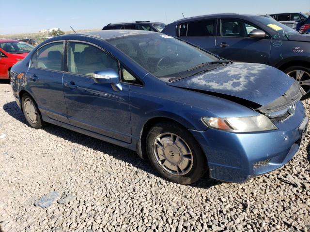 JHMFA36259S010203 - 2009 HONDA CIVIC HYBRID BLUE photo 4