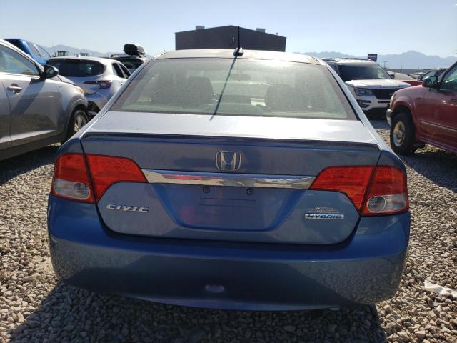 JHMFA36259S010203 - 2009 HONDA CIVIC HYBRID BLUE photo 6