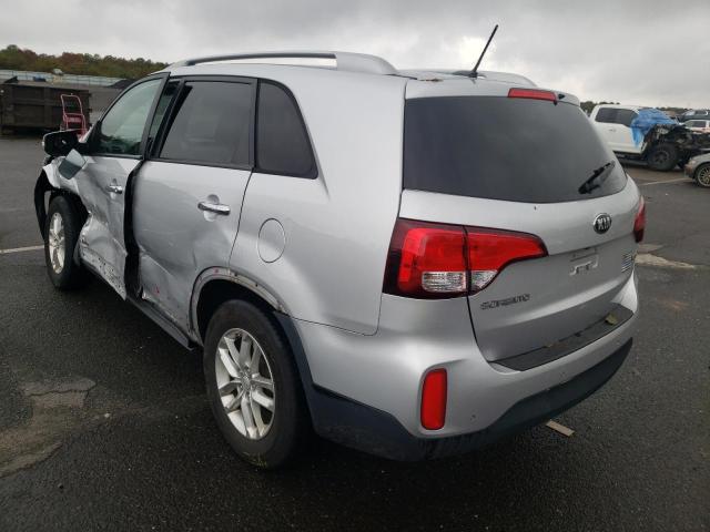 5XYKTCA63FG612412 - 2015 KIA SORENTO LX SILVER photo 3