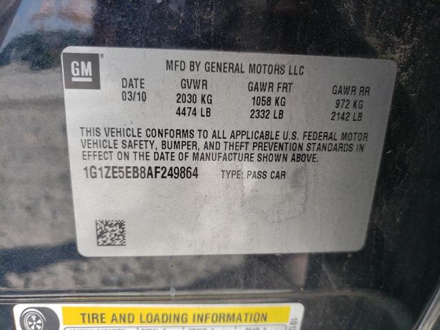 1G1ZE5EB8AF249864 - 2010 CHEVROLET MALIBU LTZ შავი ფოტო 12