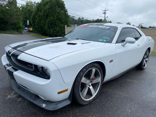 2C3CDYCJ9CH278601 - 2012 DODGE CHALLENGER SRT-8 WHITE photo 1