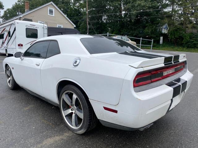 2C3CDYCJ9CH278601 - 2012 DODGE CHALLENGER SRT-8 WHITE photo 2