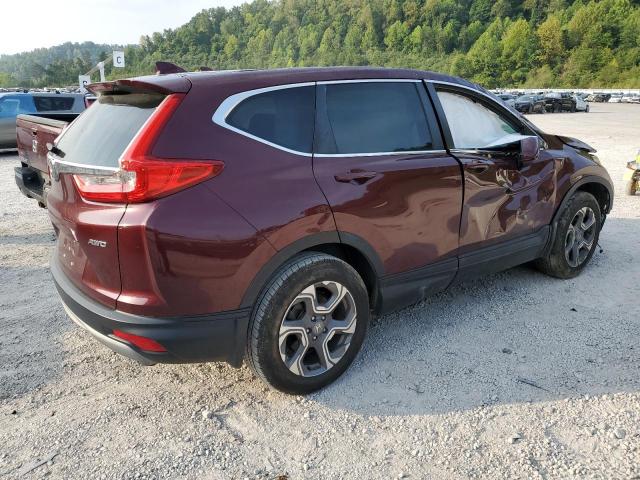 7FARW2H5XKE007452 - 2019 HONDA CR-V EX MAROON photo 3