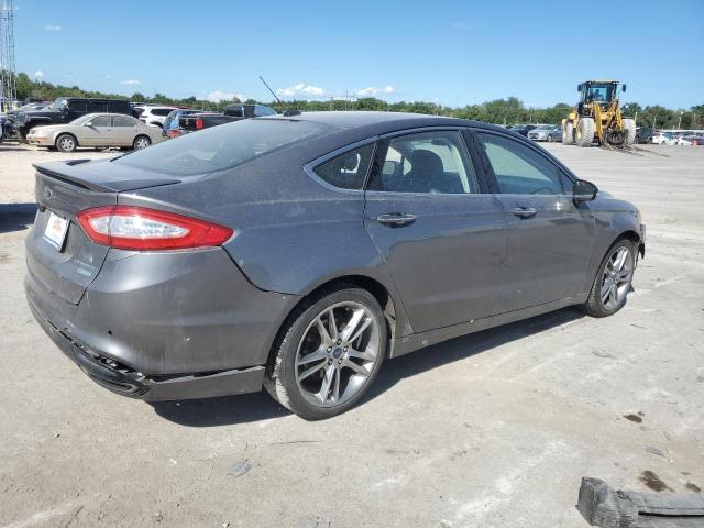 3FA6P0K94ER316760 - 2014 FORD FUSION TITANIUM GRAY photo 3