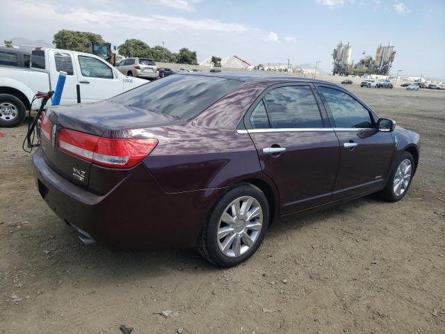 3LNDL2L38BR756894 - 2011 LINCOLN MKZ HYBRID BURGUNDY photo 3