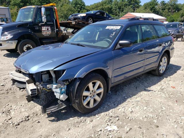 4S4BP61C187305442 - 2008 SUBARU OUTBACK 2.5I BLUE photo 1