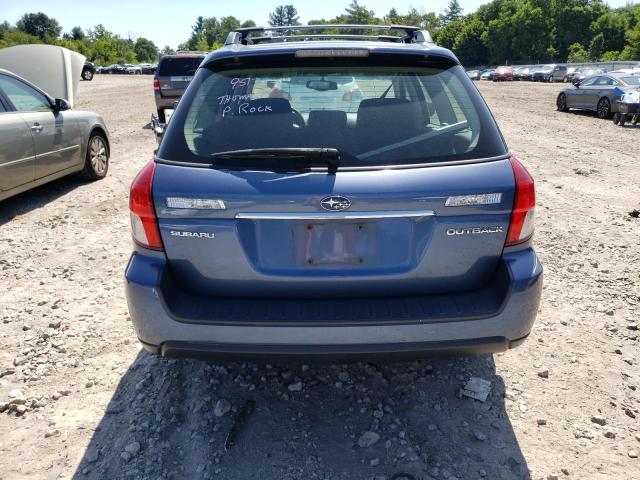 4S4BP61C187305442 - 2008 SUBARU OUTBACK 2.5I BLUE photo 6