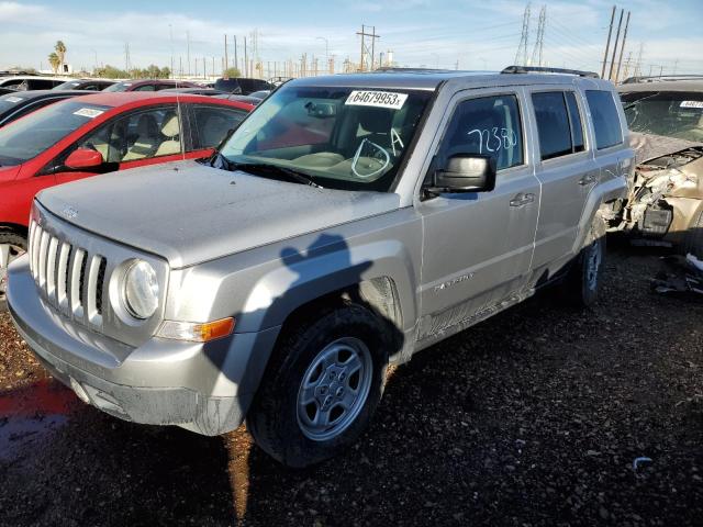 1C4NJPBA9HD202616 - 2017 JEEP PATRIOT SPORT SILVER photo 1