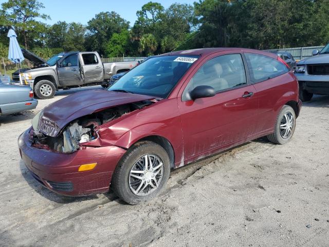 1FAHP31NX7W241748 - 2007 FORD FOCUS ZX3 MAROON photo 1