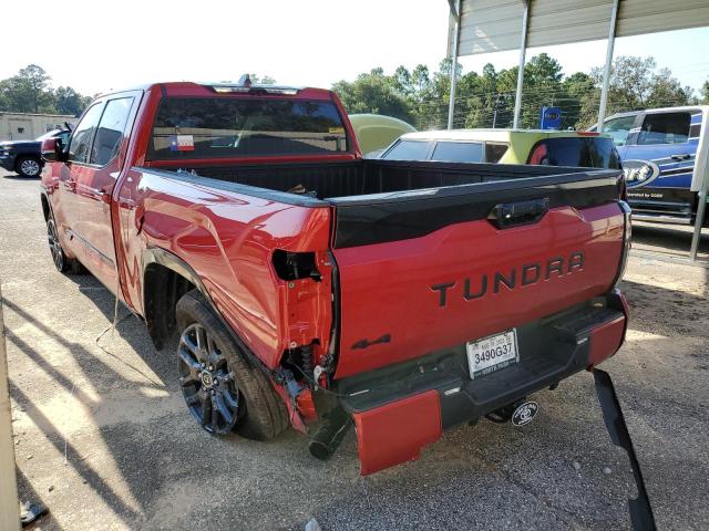 5TFNA5EC1PX018687 - 2023 TOYOTA TUNDRA CREWMAX PLATINUM Rot Foto 2