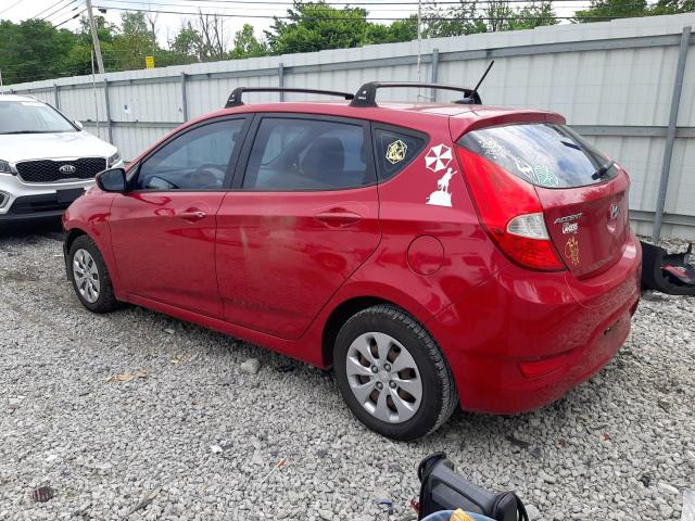 KMHCT5AE4FU213641 - 2015 HYUNDAI ACCENT GS RED photo 2