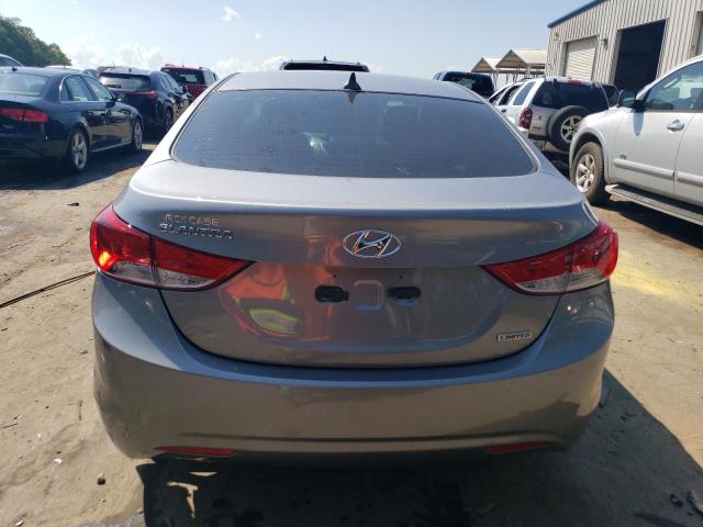 KMHDH4AEXCU267571 - 2012 HYUNDAI ELANTRA GLS GRAY photo 6