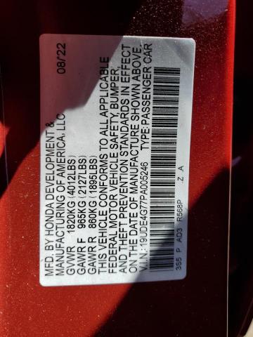 19UDE4G77PA005246 - 2023 ACURA INTEGRA A-SPEC TECH RED photo 13