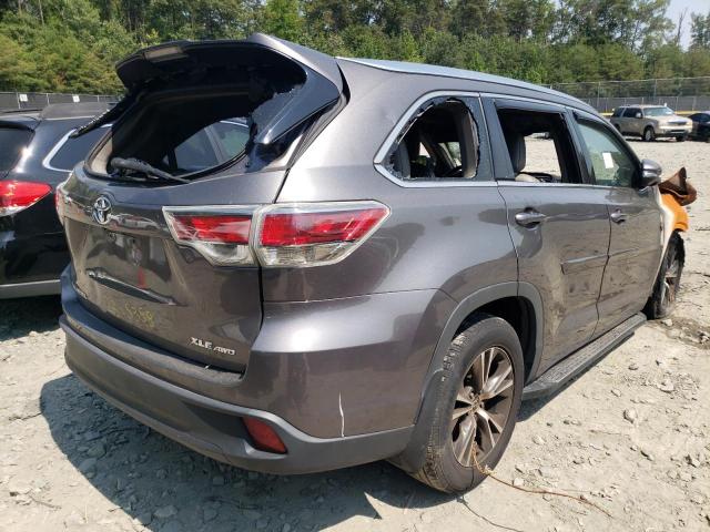 5TDJKRFH6GS349199 - 2016 TOYOTA HIGHLANDER XLE Boz foto 3