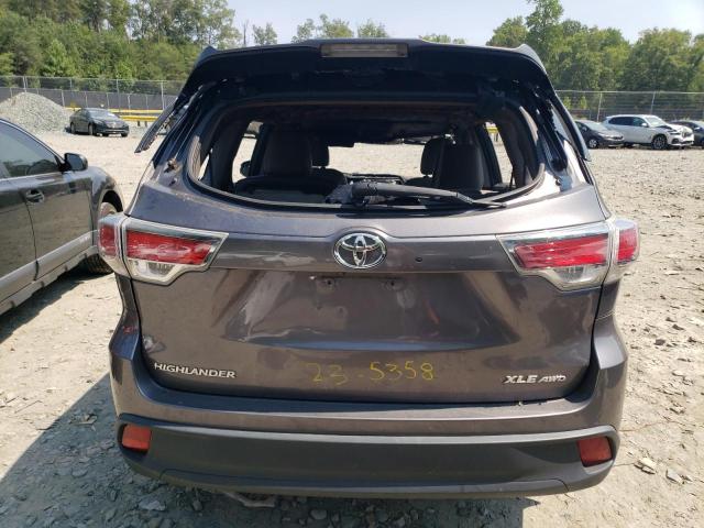 5TDJKRFH6GS349199 - 2016 TOYOTA HIGHLANDER XLE Boz foto 6
