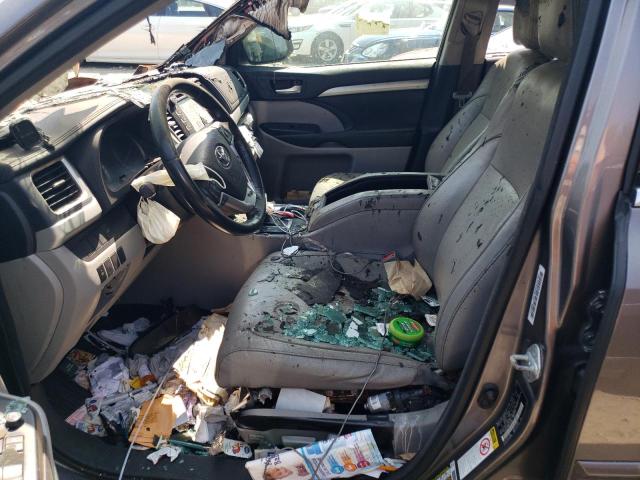 5TDJKRFH6GS349199 - 2016 TOYOTA HIGHLANDER XLE Boz foto 7