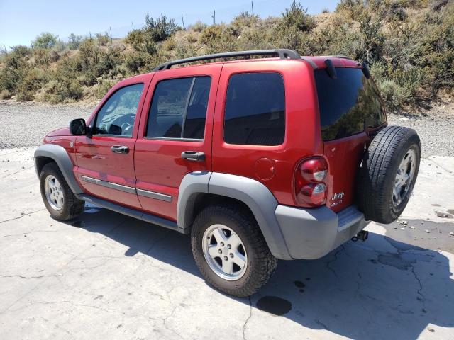 1J4GL48KX6W150605 - 2006 JEEP LIBERTY SPORT Rot Foto 2