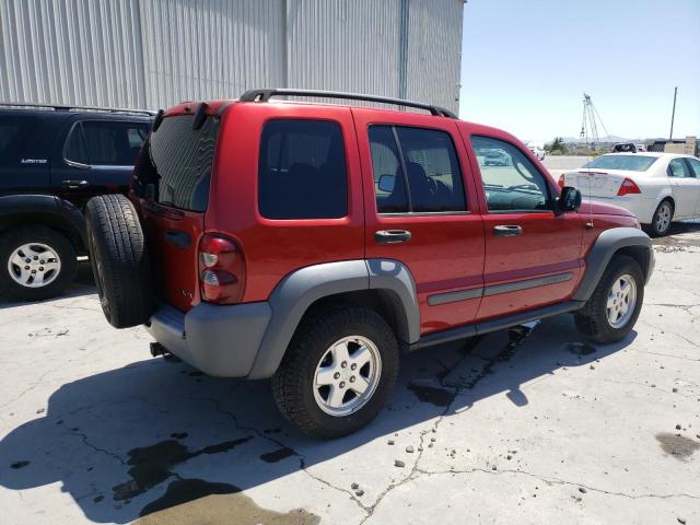 1J4GL48KX6W150605 - 2006 JEEP LIBERTY SPORT Rot Foto 3
