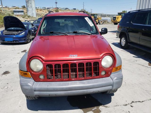 1J4GL48KX6W150605 - 2006 JEEP LIBERTY SPORT Rot Foto 5