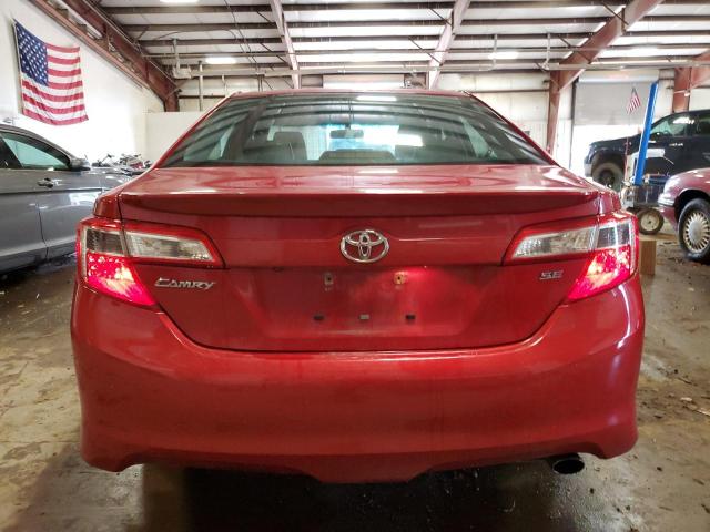 4T1BF1FK1EU851239 - 2014 TOYOTA CAMRY L RED photo 6