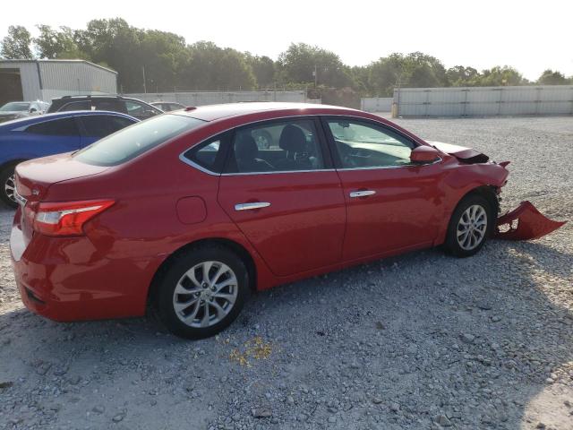 3N1AB7AP4JL634566 - 2018 NISSAN SENTRA S RED photo 3