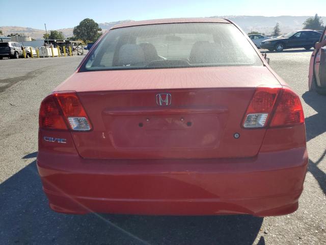 1HGES16395L008631 - 2005 HONDA CIVIC DX VP Qırmızı foto 6