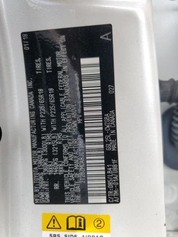 2T2BZMCA8JC138673 - 2018 LEXUS RX 350 BASE WHITE photo 13