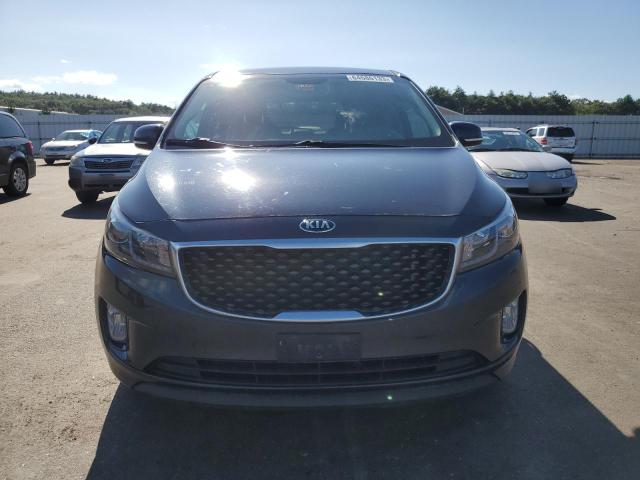 KNDMC5C12G6156090 - 2016 KIA SEDONA EX BLUE photo 5