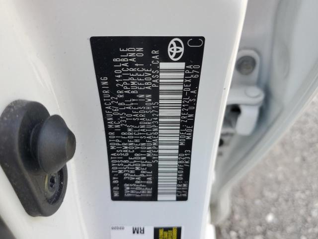 5YFEPMAE6NP342715 - 2022 TOYOTA COROLLA LE Ağ foto 12