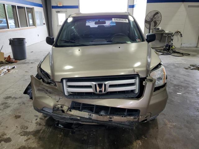 5FNYF281X7B038146 - 2007 HONDA PILOT LX GOLD photo 5