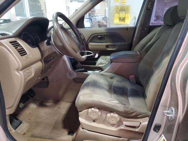 5FNYF281X7B038146 - 2007 HONDA PILOT LX GOLD photo 7